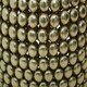 image 3 of Interiors by Premier Gold Finish Beaded Barrel Stool Gold