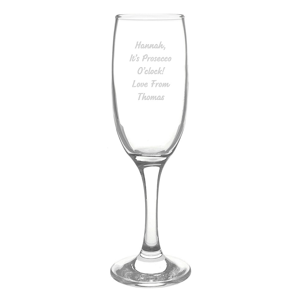 image 1 of Personalised Any Message Prosecco Flute