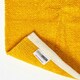 image 5 of Homescapes Mustard Cotton Plain Chenille Rug with Natural Trim - 90 x 150 cm | Yellow | Mustard