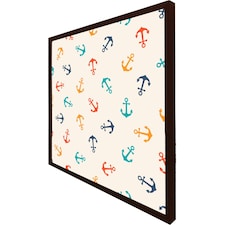 Multi coloured anchors (Picture Frame) Brown | XS