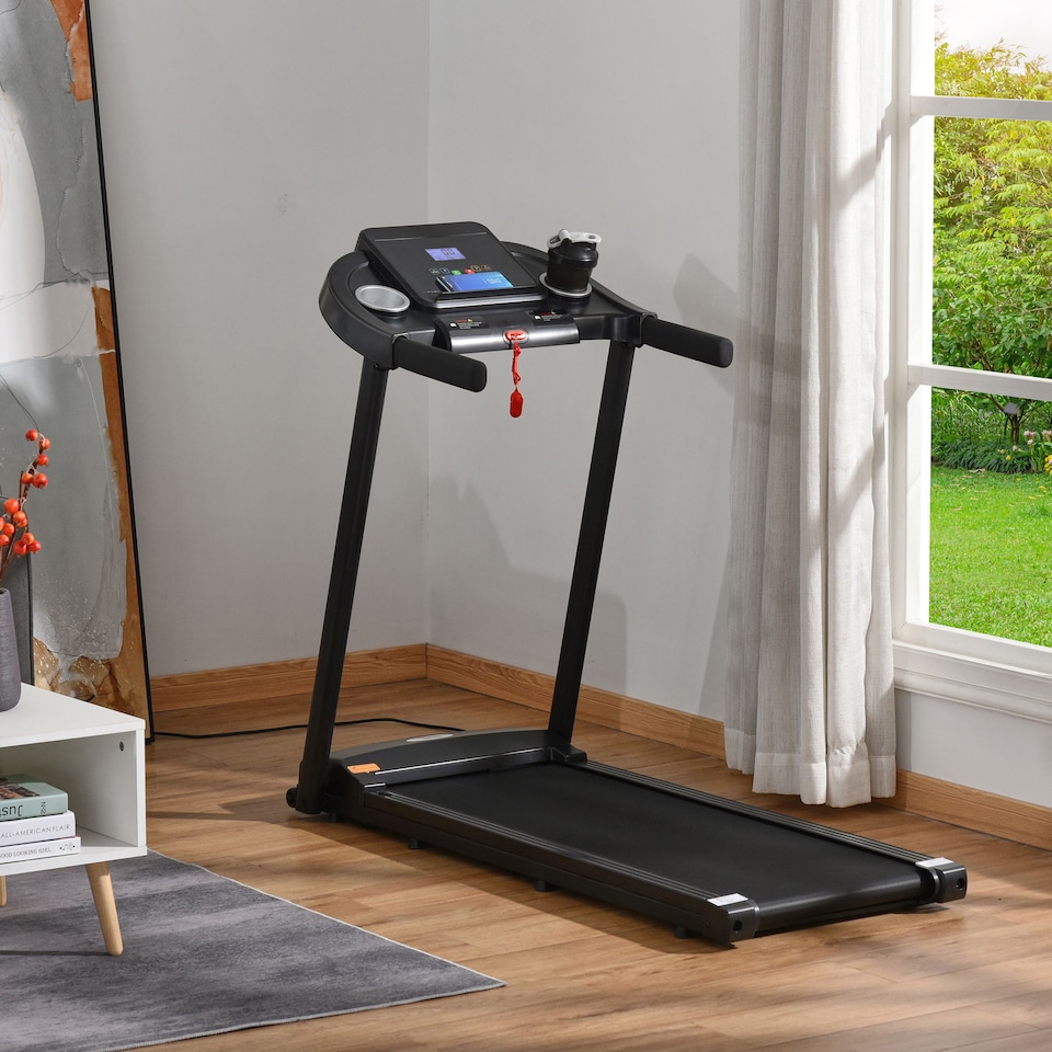 image 1 of HOMCOM Treadmill 1.5HP Electric Motorised Running Machine with LED Display