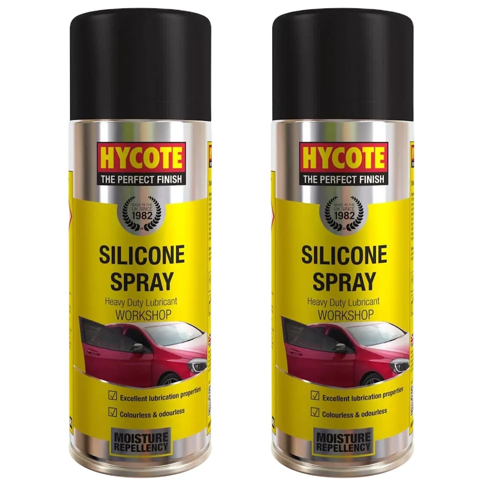 image 1 of Hycote Workshop Silicone Spray Heavy Duty Lubricant - 400ml x2