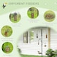 image 3 of Pawhut Bird Feeding Station Kit Wild Bird Feeder Pole w/ 6 Hooks 4 Prong Bases