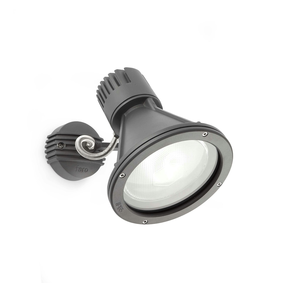image 1 of Project 1 Light Outdoor Wall Spotlight Dark Grey IP65