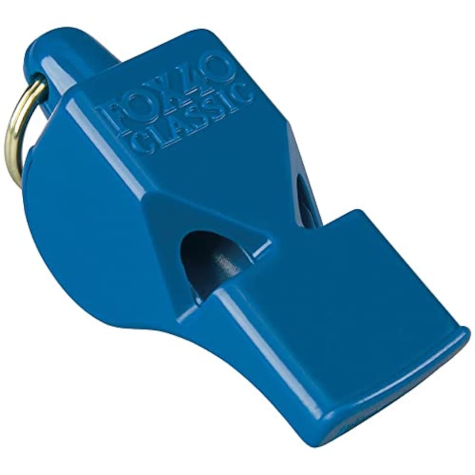 image 1 of Fox 40 Classic Safety Whistle C/W Wrist-Lanyard Blue, Regular
