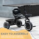 image 6 of AIYAPLAY Kids Trike, Toddler Tricycle for 2 to 5 Years, with Adjustable Seat, Pedal, Front Rear Baskets, 3 Wheels Kids Bike Gift for Boys and Girls, Black