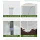 image 4 of Outsunny 4.5 x 2M Walk-in Polytunnel Greenhouse for Garden, Galvanised Steel