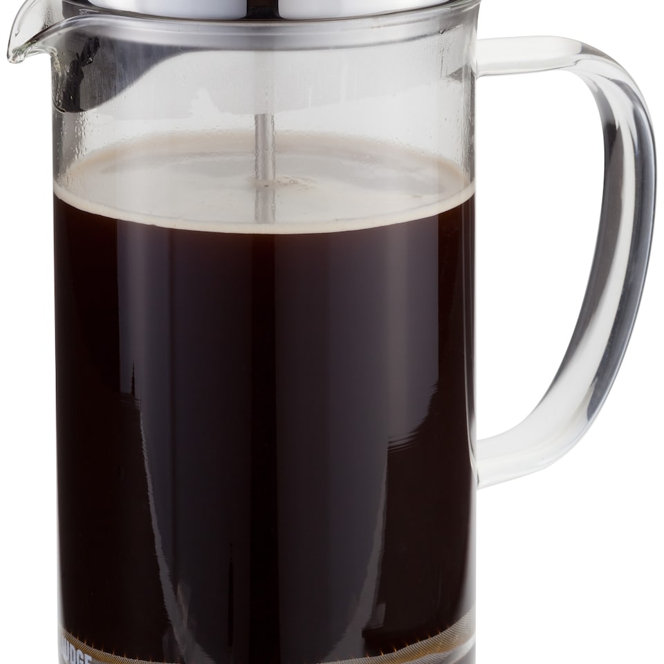 image 1 of Judge 8 Cup Glass Cafetiere with Stainless Steel Plunger 1 Litre