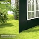 image 4 of Outsunny Gazebo Side Panels for 3x3(m) or 3x6m Gazebo Canopy, 2 Pack, White