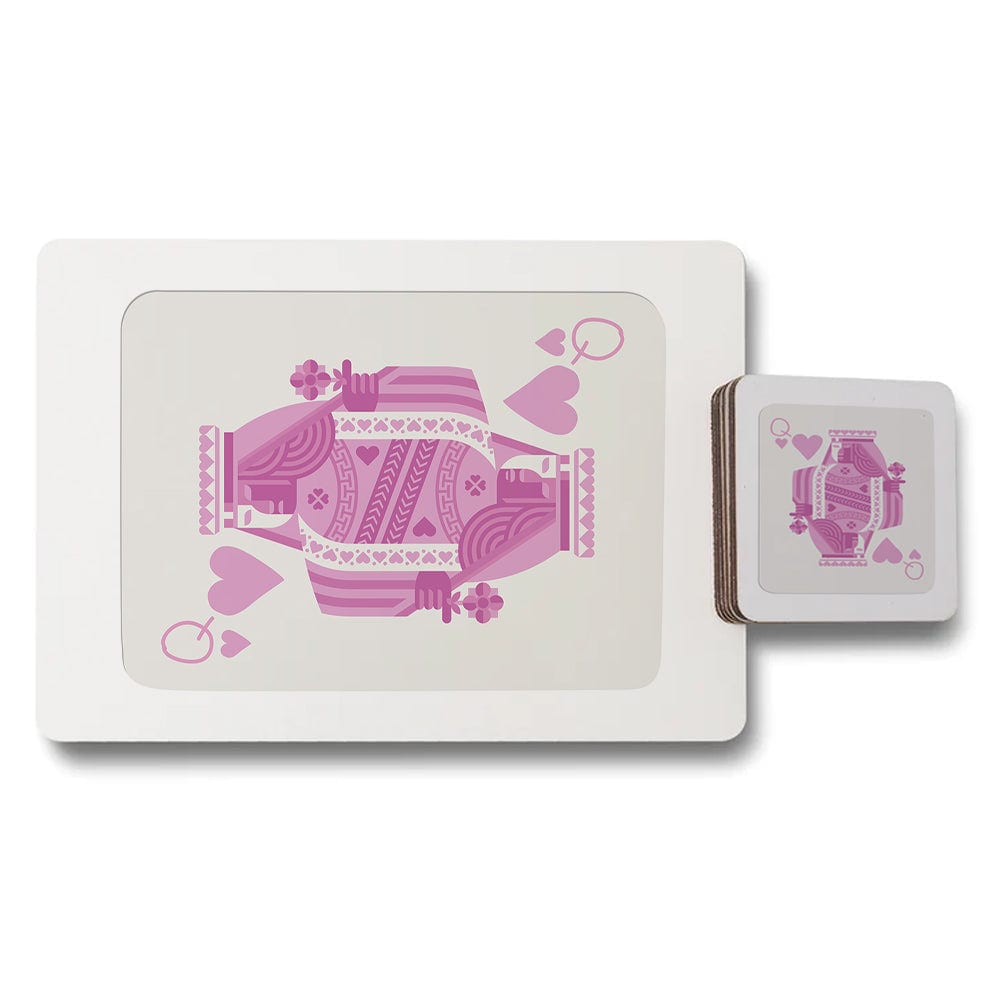 Designer Artwork Placemat And Coaster Set With Wood Backing Limited Edition 12 Piece Vintage Inspired