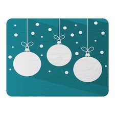 Green christmas baubles (blanket)