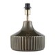 image 1 of Deep Forest Green Ceramic Gloss Lamp Base with Brass Lamp Holder
