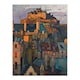 image 3 of Edinburgh Castle Sunset Cityscape Iconic Black Framed Wall Art Print A4