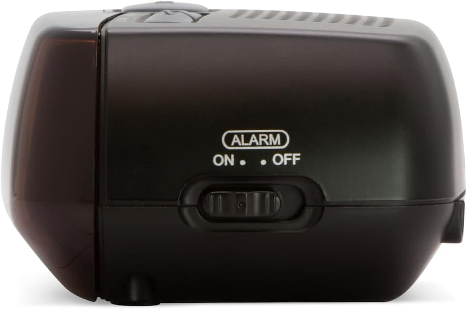 image 1 of Acctim Miramar Digital Alarm Clock USB Mains Powered with Battery Backup Red LED Bedside Alarm Clock