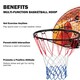 image 6 of COSTWAY Wall Mounted Basketball Hoop Backboard Set Rim 42cm Red | Standard