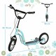 image 7 of HOMCOM Kids Stunt Scooter with 12" Rubber Tyres, Adjustable Handlebar, Black 