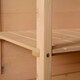image 8 of Outsunny Garden Shed Outdoor Tool Storage w/ 2 Shelve 75 x 56 x115cm Natural