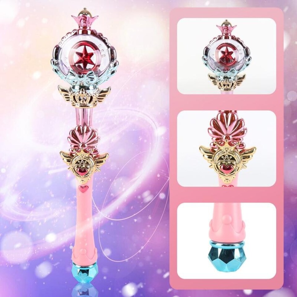 image 1 of Light Up Princess Wand for Kids – LED Lights and Music – Magic Fairy Wand for Dress-Up, Costumes, Pretend Play and Birthday Gifts