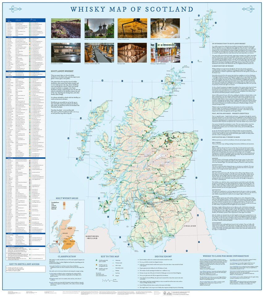 image 1 of Whisky Map Of Scotland