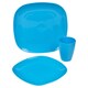 image 3 of 12pc Plastic Dinner Set | Multi | 1