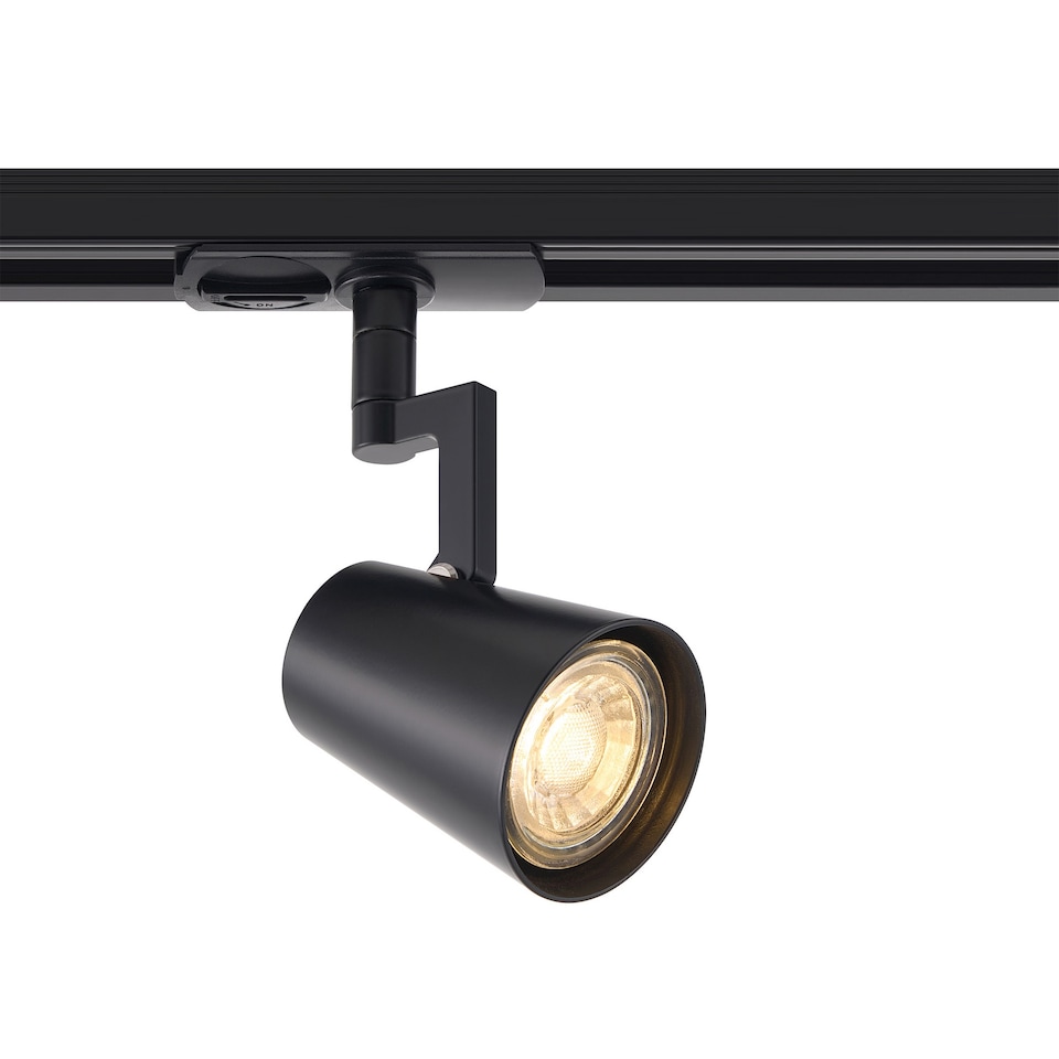image 1 of Nordlux Allison Indoor Track Spot Light Black Aluminium GU10 Adjustable Head - Mains Powered , IP20 | Black | Black