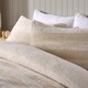 image 2 of OHS Tufted Boucle Stripe Fleece Duvet Cover Set - Natural Cream | Single