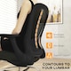 image 6 of HOMCOM Mesh Draughtsman Chair, Ergonomic Drafting Chair, Black Black