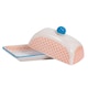 image 4 of Nicola Spring Hand-Printed Butter Dish - 18.5 x 12cm - Orange