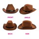 image 4 of Brown Studded Cowboy Hat & Red Paisley Bandana | Multi | 12