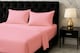 image 2 of Microfibre Soft Touch Flat Sheet Plain Dyed Bed Linen Pink | Pink | Super King