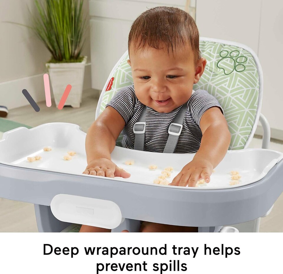 image 1 of Fisher Price Space Saver Simple Clean High Chair