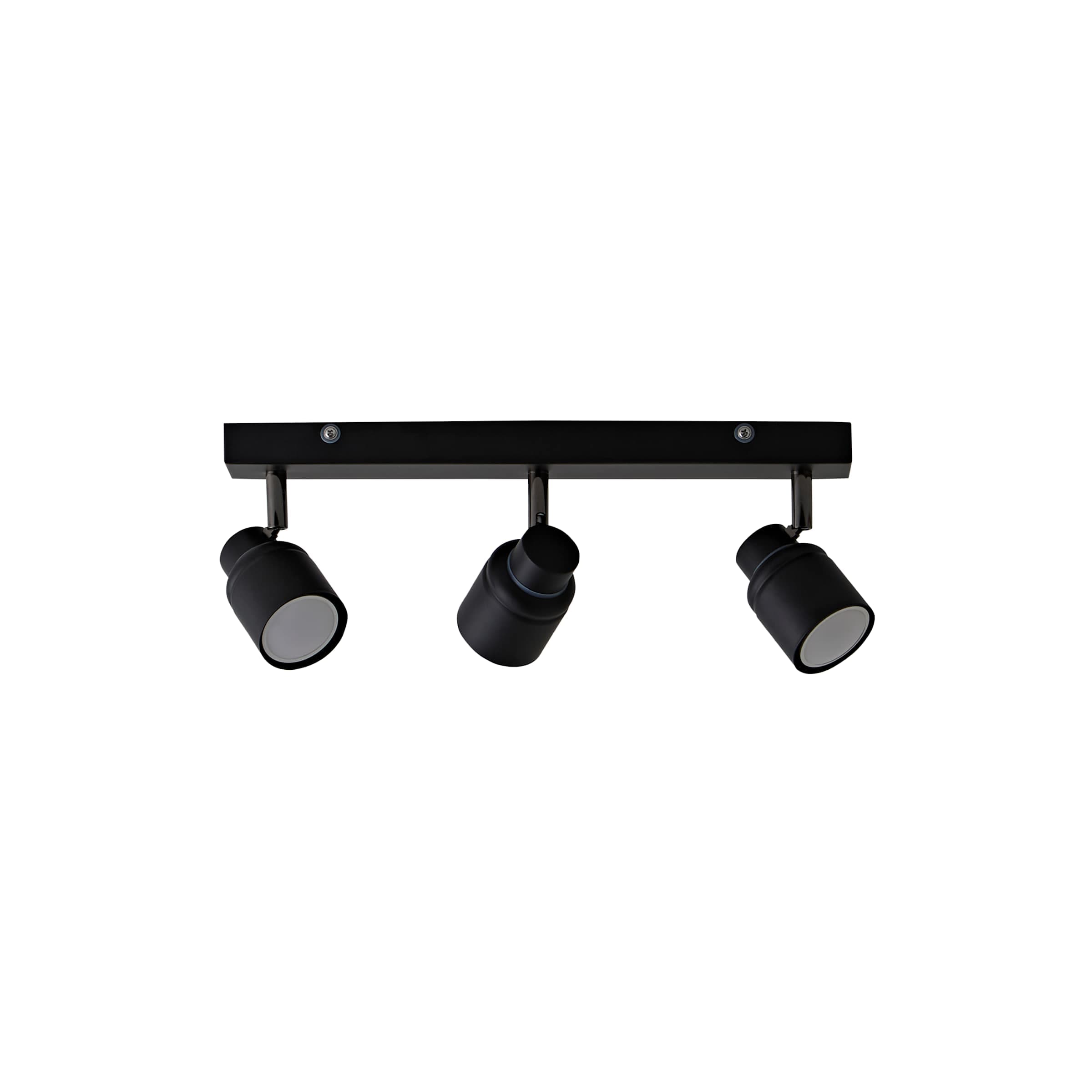 ValueLights Benton Adjustable Spotlight IP44 Rated Bathroom 3 Bar Ceiling Light in Black