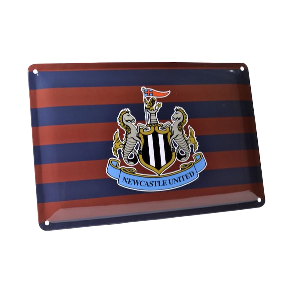 image 1 of Newcastle United FC Retro Dayz Striped Sign | Brown | Brown/Navy | 1