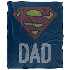 Superman Dad Logo Blanket - Multicoloured - One Size