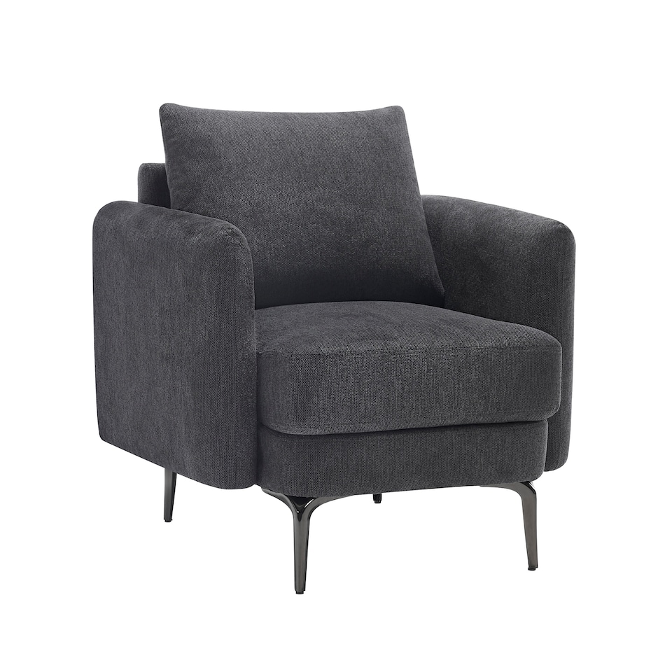 image 1 of Sofia Fabric Scandi Style Chair | Grey | Grey | One Size