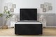 image 1 of Sloomy Ashford Black Naples Bed Frame With Mattress With 50" Upholstered Headboard 2'6 Small Single