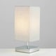 image 3 of ValueLights Modern Polished Chrome Touch Table Lamp With Grey Shade