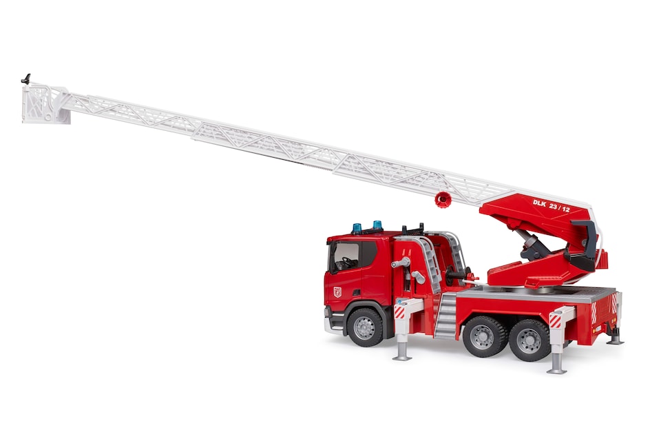 image 1 of Bruder Scania Super 560R Fire engine with ladder, waterpump and L S Detailed Vehicle & Playset Model