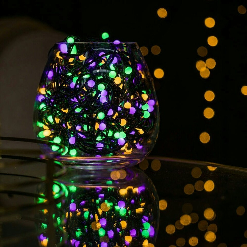 image 1 of ValueLights 240 Multi Coloured Bubble String Lights