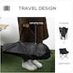 image 3 of Outsunny Folding Camping Chair with Carrying Bag and Storage Pocket, Black