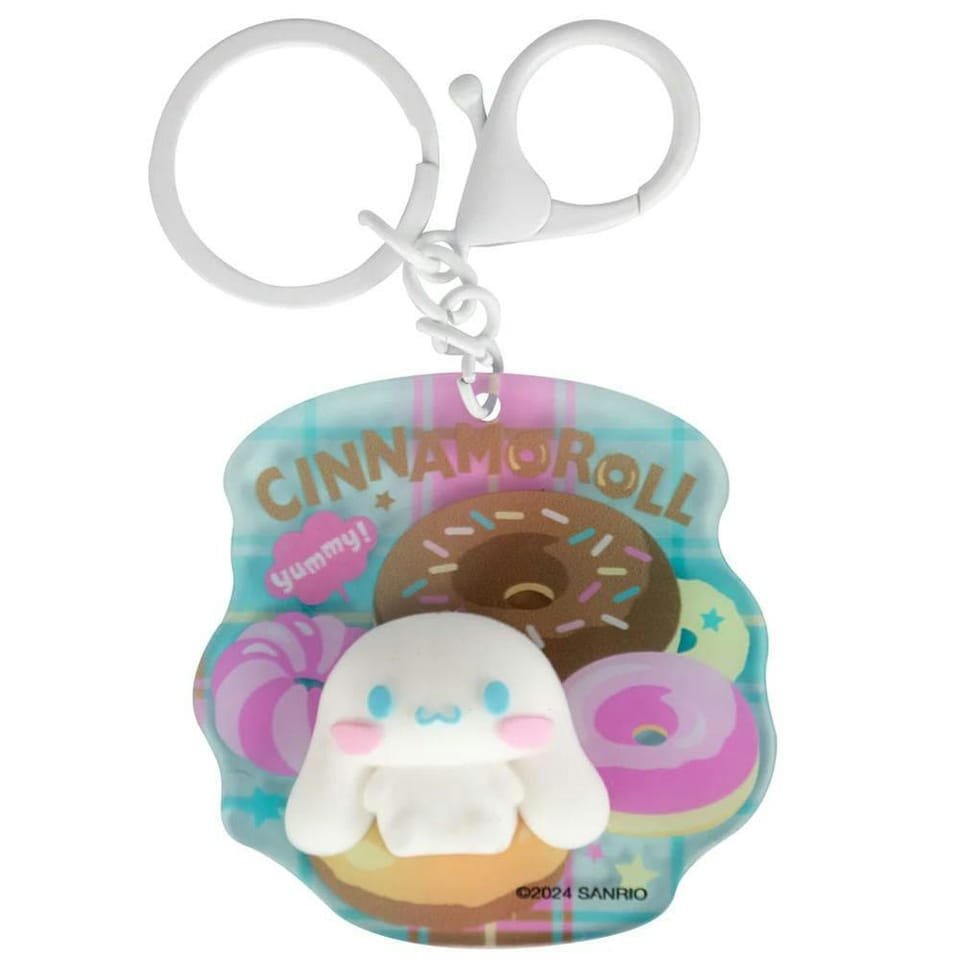 image 1 of Sanrio 3D Cinnamoroll Keyring - Multicoloured - One Size