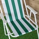 image 6 of 3 Pack of Folding Camping / Picnic Chair in Green and White Garden Patio | Green | Green