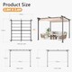 image 3 of Rattantree Outdoor Retractable Pergola Gazebo Metal Canopy 8ft x 8ft