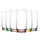 image 1 of LAV Adora Coloured Highball Glasses - 390ml - 6 Colours - Pack of 6 | Multi | Multi