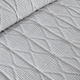 image 3 of Serene Crinkle Stripe Duvet Cover Set White