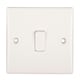 image 1 of Dencon Slimline 10A 2way Switch to BS3676 - White - 3 Gang