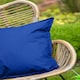image 3 of Waterproof Outdoor Garden Cushion Covers Patio Cushion Cover Cases Square Pack Of 4 45cm X 45cm Blue