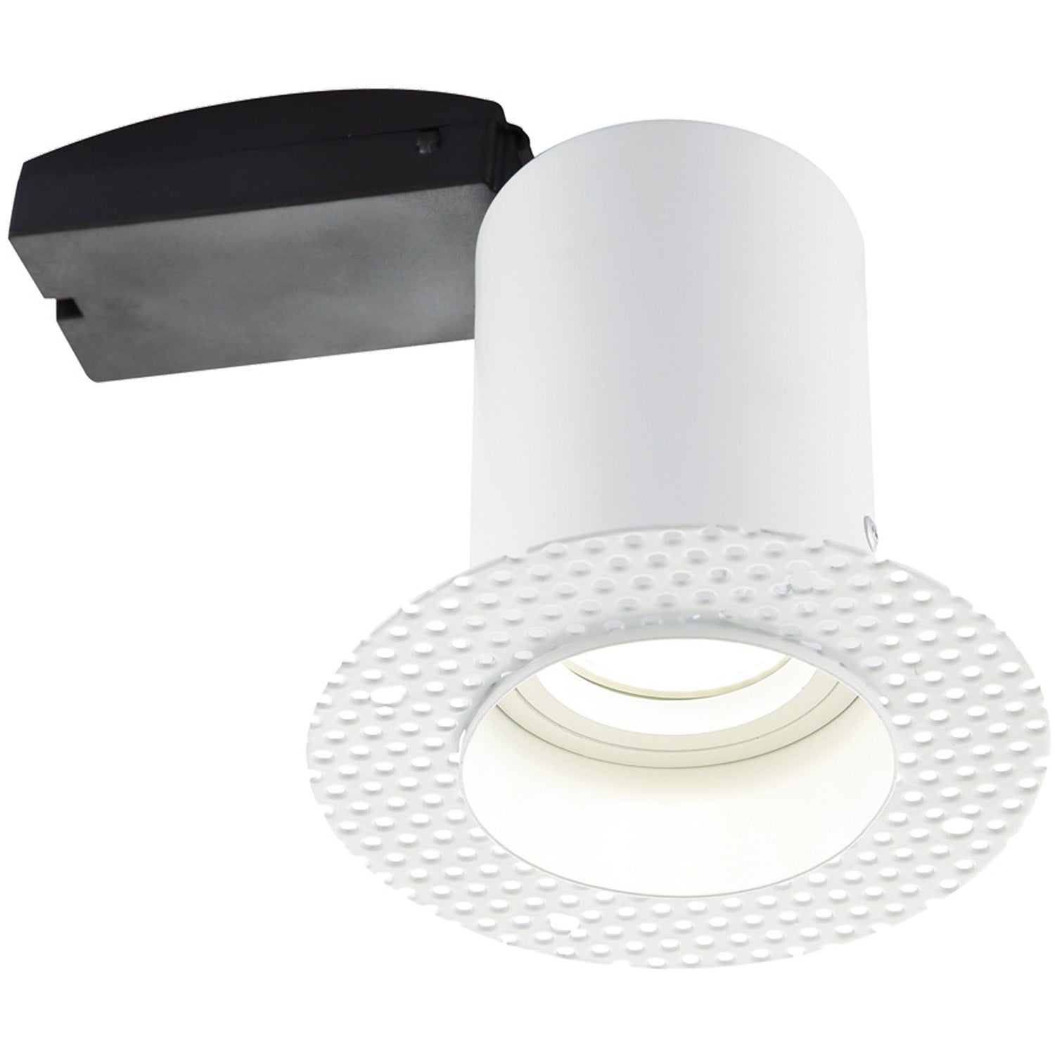 Loops Plaster-In Fire Rated Ceiling Downlight - 50W GU10 Reflector LED - Trimless