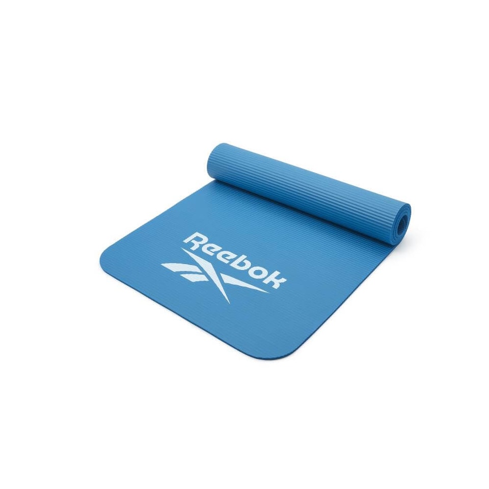 image 1 of Reebok 7mm Padded Training Mat, 61 x 61 cm, Ridged Non-Slip Base. | Multi | Grey | 173 (L) x 61 (W) x 7 (H)