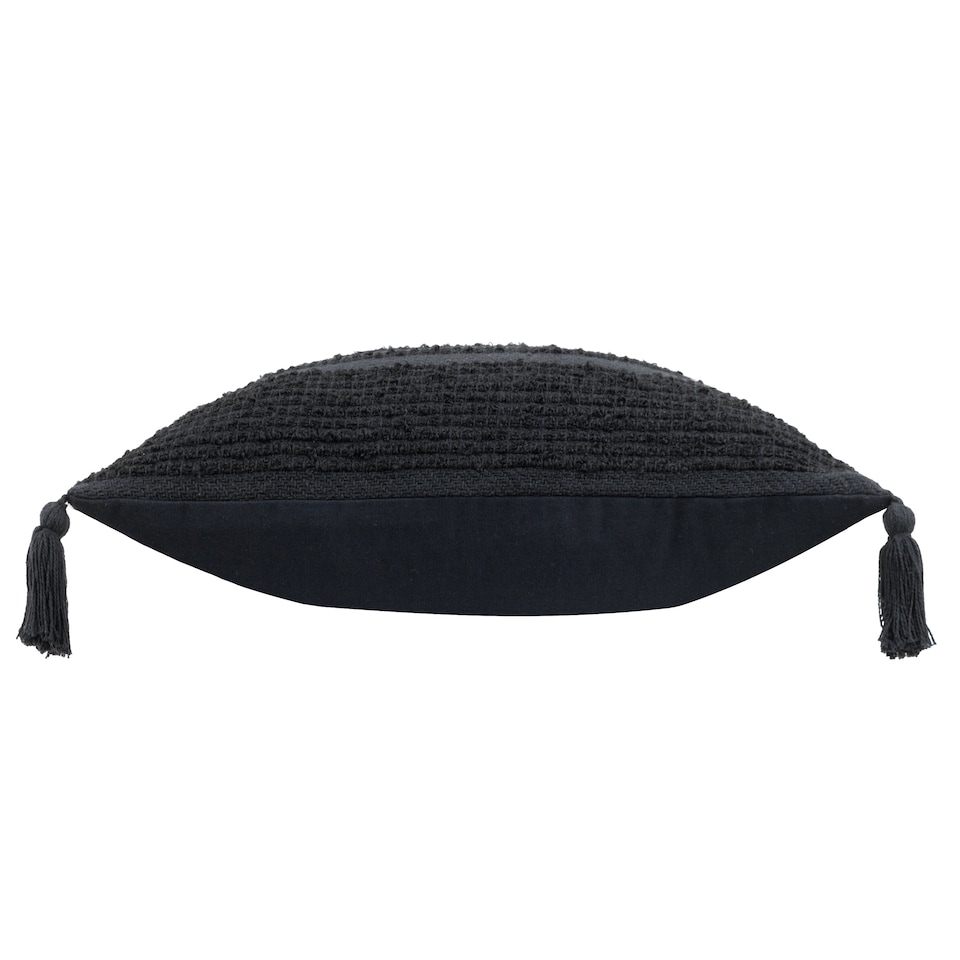image 1 of Yard Larch Woven Cushion, Black, 45 x 45cm